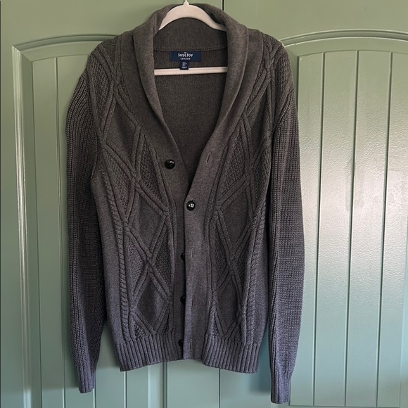 Gray heavy cardigan - Picture 1 of 10